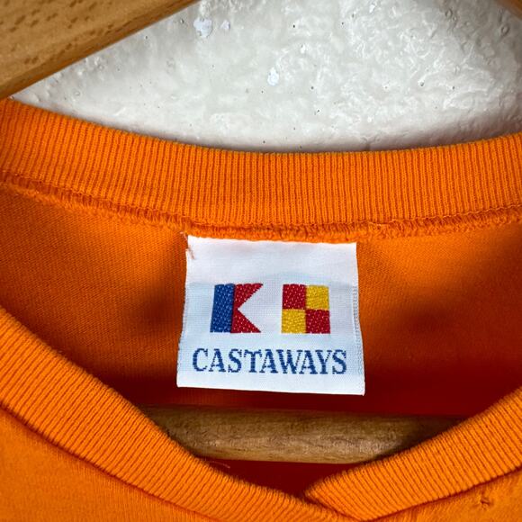 Vintage Tennessee Vols Shirt Large Orange Short Sleeve V Neck Embroidered NCAA - Picture 3 of 6